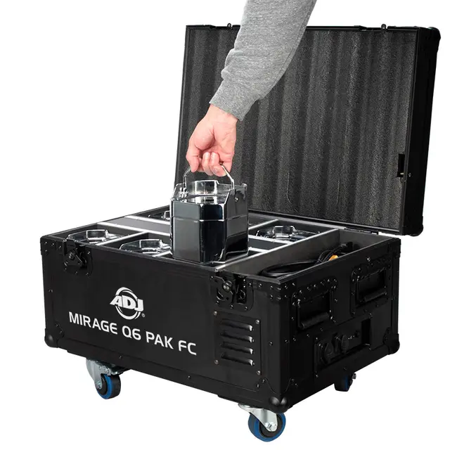 ADJ Mirage Q6 Pak Flight case with charging solution 