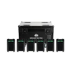 ADJ Mirage Q6 Pak Black Flight case with charging solution