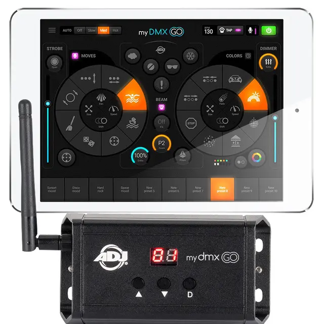 ADJ mydmx GO DMX over WIFI & USB (USB Android only) 