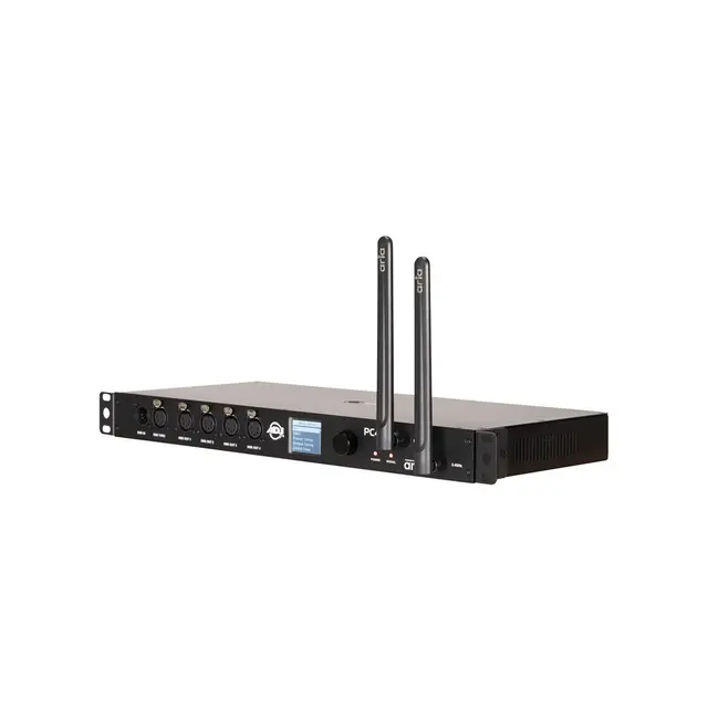 ADJ PC415X Control Hub 4 power outputs, an Aria X2 TX, 4 x DMX 