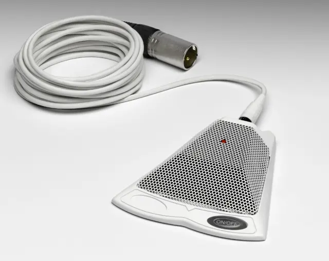 ARS BM 330 Boundary Michrophone XLR 48V, White, On/off Switch, Low cut 