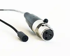 ARS Tiny Lavalier 104 Black Omni cable for Shure WL