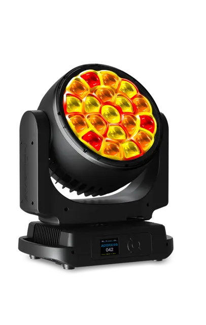 Ayrton ARGO 6 FX Wash CRI=86 Liquid Eff 23 Kg, 19x40W, 4° - 56°, 13' Lumen, IP65 