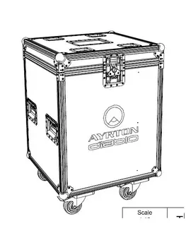 Ayrton Diablo (2) Flightcase NO Foam Wheels, 8 handles, 4 plates, 60 x 63