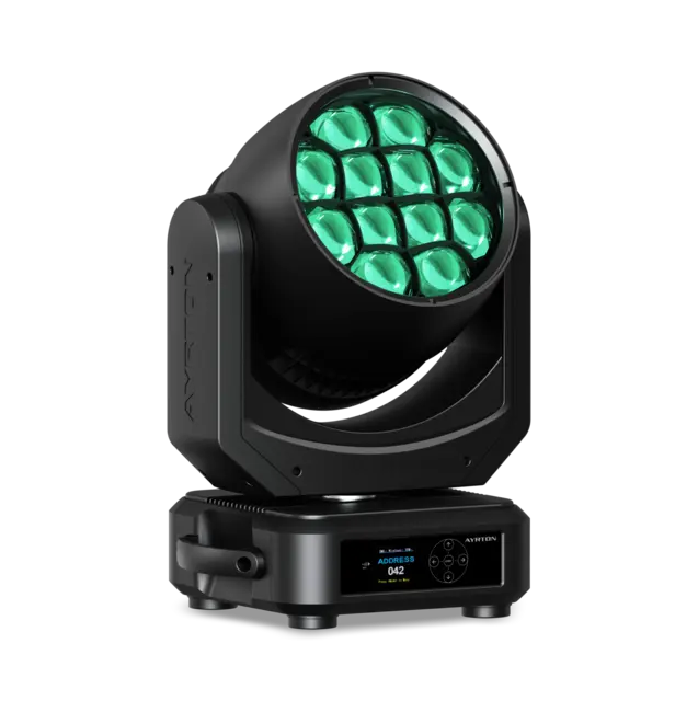 Ayrton NANDO 502 Wash IP65 - CRI>86 15 Kg, 12x40W, 3.5°-53°,11' Lumen, RGBL 