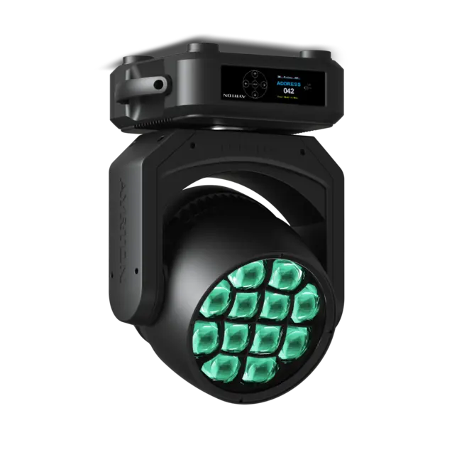 Ayrton NANDO 502 Wash IP65 - CRI>86 15 Kg, 12x40W, 3.5°-53°,11' Lumen, RGBL 