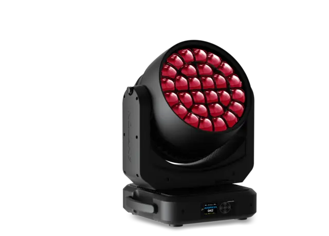 Ayrton Nando 1202 Wash IP65 - CRI>86 27,6kg, 28×50W, 3,5°–53°, RGBL 
