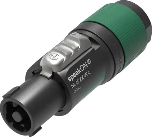 Neutrik NL4FXX-W-L Speakon plugg 4P Skru 10-16mm Hun 