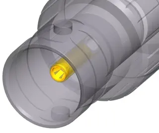 Neutrik UHD BNC D-size Feedthrough 75ohm Isoloated
