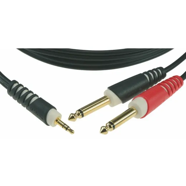Klotz Y-kabel, St.minijack - 2xJACK 3 meter 