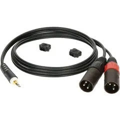 Klotz Y-kabel, St.minijack - 2xXLR Hann 1 meter