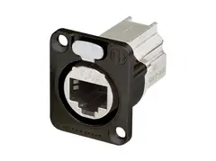 Neutrik etherCON NE8FDX-Y6-B RJ45 Cat6A chassis IDC Sort