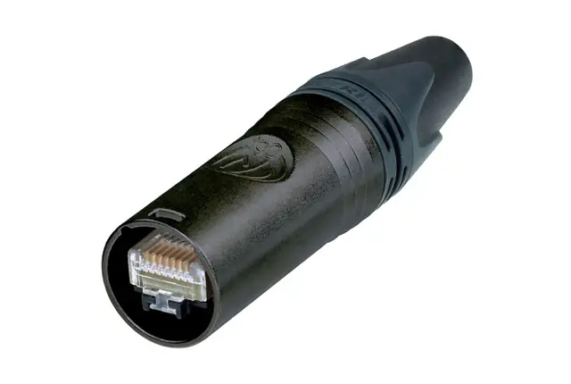 Neutrik etherCON NE8MX6-B Cat6A selvterminerende han plugg sort 