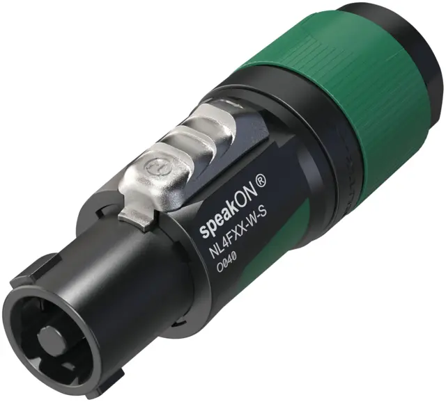 Neutrik NL4FXX-W-S Speakon plugg 4P Skru 6-12mm Hun 