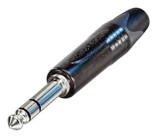 Neutrik Jack Stereo, Sort