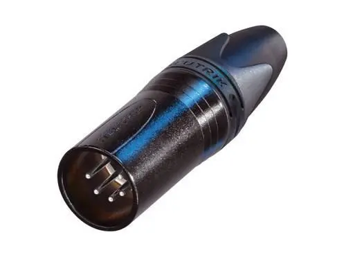 Neutrik NC5MXX-BAG XLR plugg 5P Han Sort 