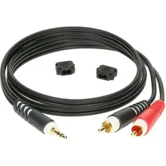 Klotz Y-kabel, St.minijack - 2xPhono 3 meter