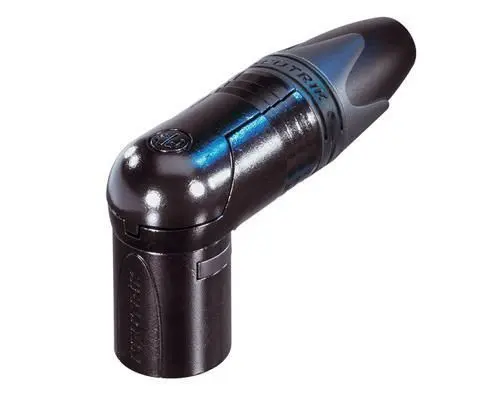 Neutrik NC3MRX-BAG XLR 3-pin MALE Black, Vinklet 