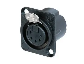 Neutrik NC5FD-LX-BAG XLR chassis 5P Hun Sort