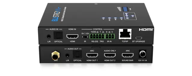 Blustream ARC Audio Extractor & Embedder BT Audio, ARC/eARC, TCP/IP, IR, RS-232 