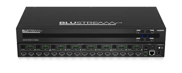 Blustream CMX88CS-V2 Contractor 8x8 4K 18Gbps HDMI 2.0 Matrix 
