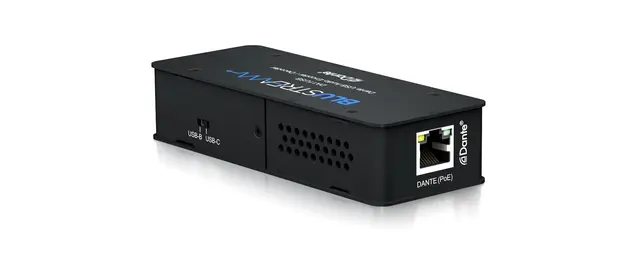 Blustream DA11USB-V3 Interface Dante® USB Type-B and USB-C inputs 