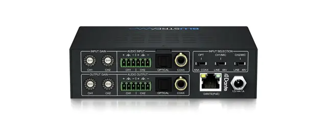 Blustream DA22DIG Dante Converter 2x2 Digital & Analogue Dante Converter 
