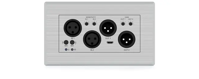 Blustream DA22XLR-WP-EU 2x2 Dante® XLR Audio Converter 