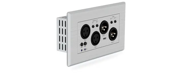 Blustream DA22XLR-WP-EU 2x2 Dante® XLR Audio Converter 