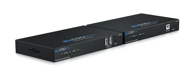 Blustream FVE4K-KIT Fibre Extender Set bransjeledende HDMI2.0 4K 60Hz 4:4:4 