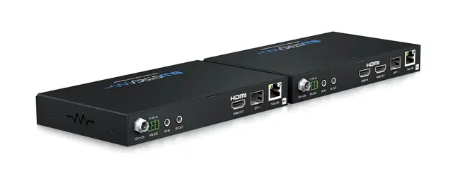 Blustream FVE4K-KIT Fibre Extender Set bransjeledende HDMI2.0 4K 60Hz 4:4:4 