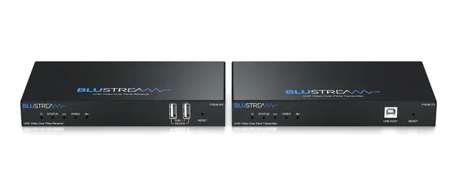 Blustream FVE4K-KIT Fibre Extender Set bransjeledende HDMI2.0 4K 60Hz 4:4:4 