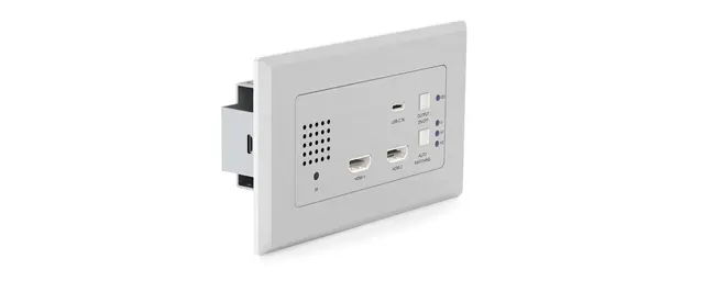Blustream HEX31WP-TX Wall Plate Tx 2 x HDMI & 1 x USB-C HDBaseT Transmitter 