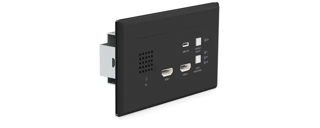 Blustream HEX31WPB-TX Wall Plate Tx 2 x HDMI & 1 x USB-C HDBaseT Transmitter 