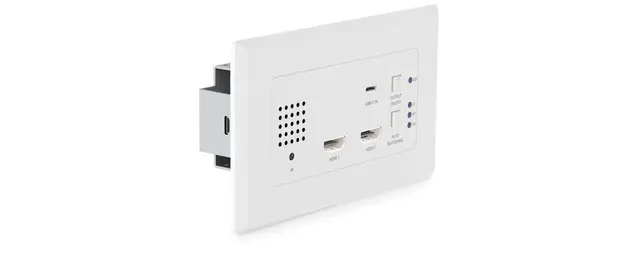 Blustream HEX31WPW-TX Wall Plate 2 x HDMI & 1 x USB-C, HDBaseT™ Transmit 