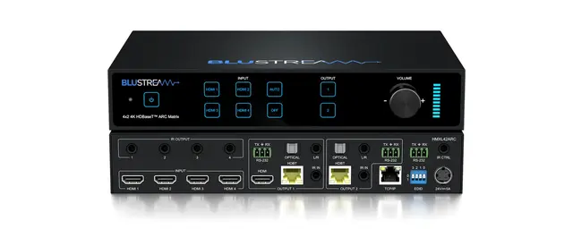 Blustream HMXL42ARC-KIT HDBaseT Matrix 4x2 HDBaseT™ CSC Matrix Kit - 70m 