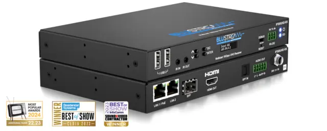 Blustream IP300UHD-RX Multicast UHD Rx IP Multicast UHD Video Receiver 