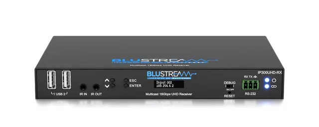 Blustream IP300UHD-RX Multicast UHD Rx IP Multicast UHD Video Receiver 