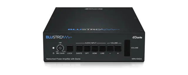 Blustream NPA100DA Amplifier with Dante Dante, HDMI ARC, Optical S/PDIF 