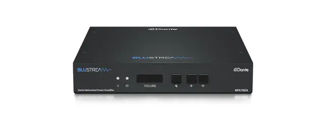 Blustream NPA70DA Amplifier with Dante Dante Networked Power Amplifier 