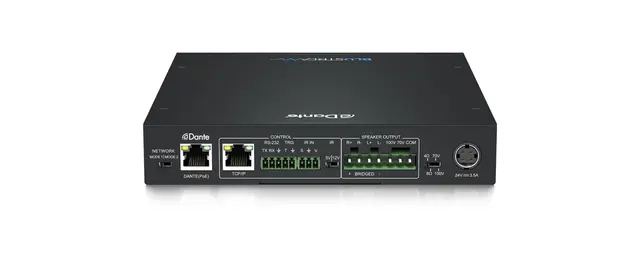 Blustream NPA70DA Amplifier with Dante Dante Networked Power Amplifier 
