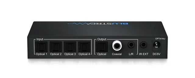 Blustream OPT41AU Optical Switch 4-Way Optical Switch 