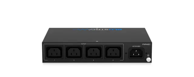 Blustream PWR4IEC 4 Port Managed IEC PDU Supports TCP/IP and RS-232 control 