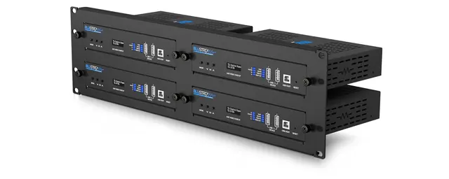 Blustream RSU-3RU 3RU Rack Shelf Unit 4 x Horizontal Blade Shelves 