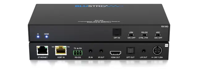 Blustream RX18G 18Gbps HDBaseT™ Mottaker HDR10/10+ og Dolby Vision 