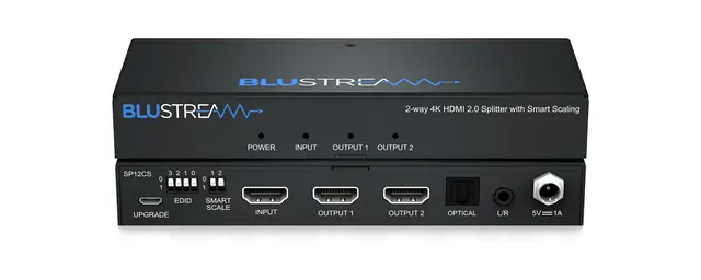 Blustream SP12CS 2-Way Splitter 2-Way 4K HDMI 2.0 HDCP 2.2 Splitter 
