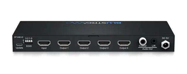 Blustream SP14AB-V2 4-Way HDMI Splitter 4-Way 4K HDMI 2.0 HDCP 2.2 Splitter 