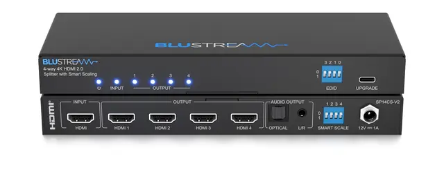 Blustream SP14CS-V2 4K HDMI 2.0 Splitter with Smart Scaler 