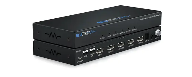 Blustream SP14CS 4-Way Splitter 4-Way 4K HDMI 2.0 HDCP 2.2 Splitter 