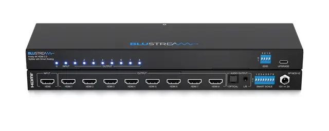Blustream SP18CS-V2 4K HDMI 2.0 Splitter with Smart Scaler 